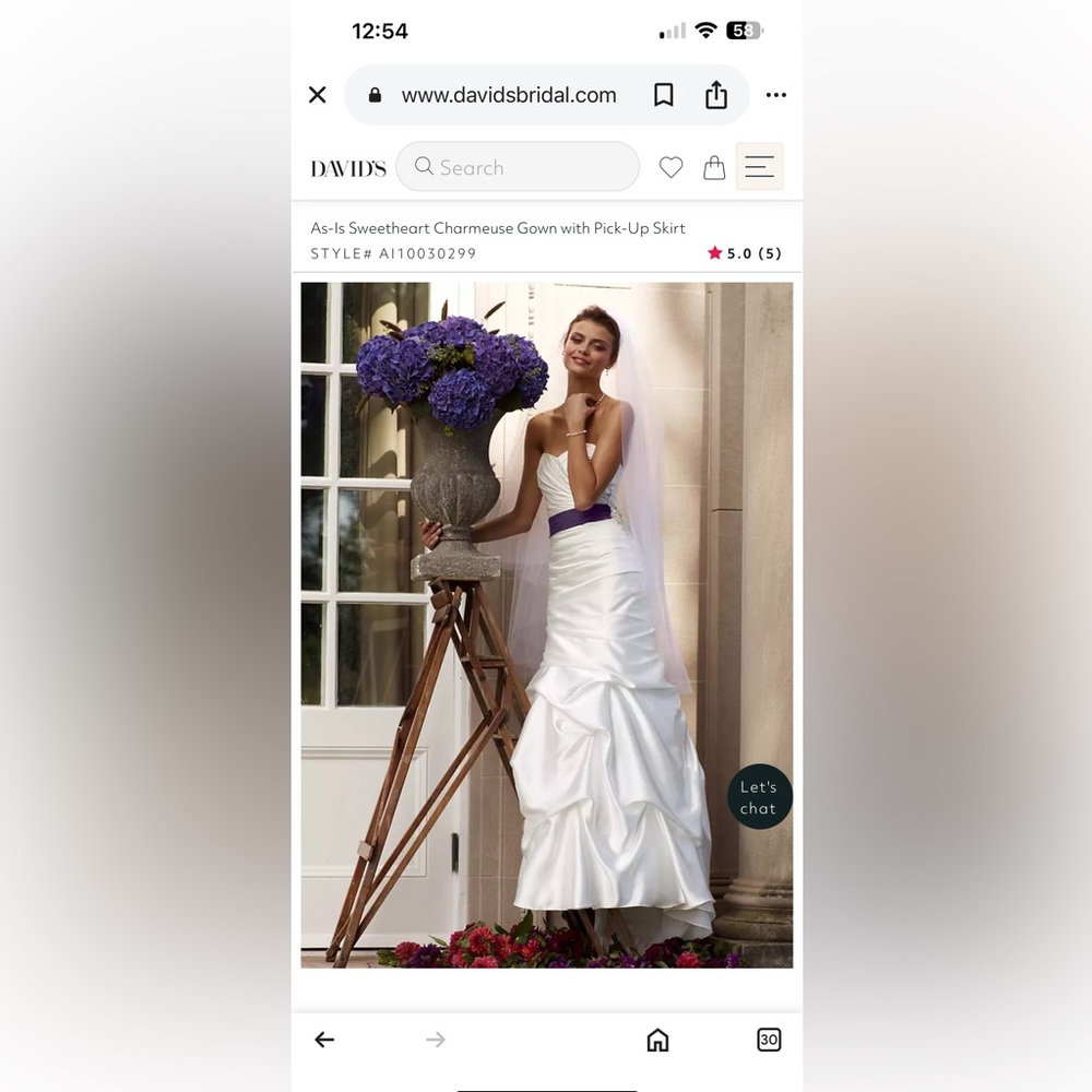 Davids Bridal brand new wedding dress